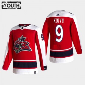 Columbus Blue Jackets Mikko Koivu 9 2020-21 Reverse Retro Authentic Shirt - Kinderen